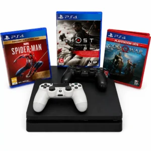 CONSOLA PLAY 4 C/2 CONTROLES Y 3 JUEGOS CABLES